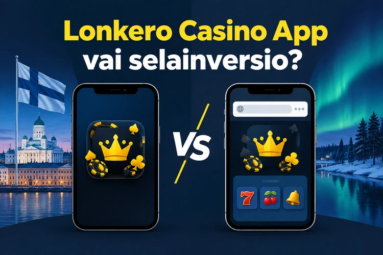 Lonkero Casino App vai selainversio?