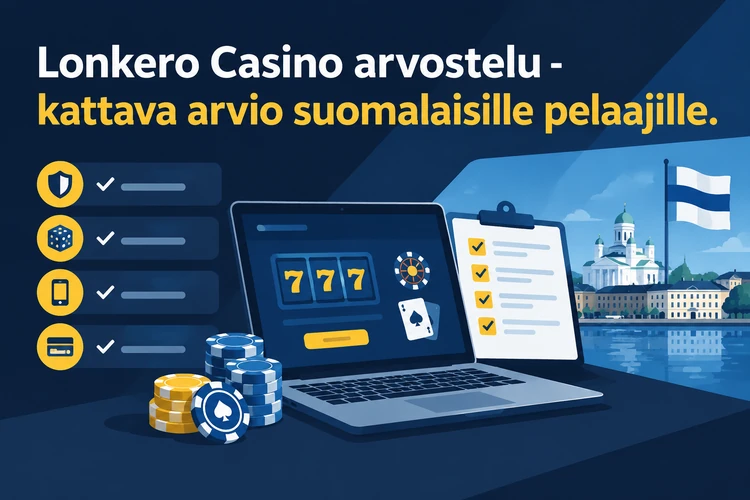 Lonkero Casino arvostelu - kattava arvio suomalaisille pelaajille