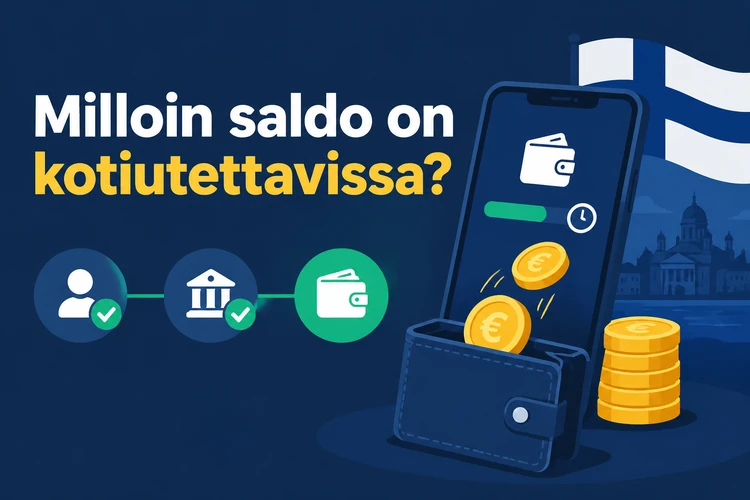 Milloin saldo on kotiutettavissa?