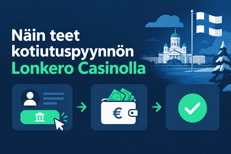 Näin teet kotiutuspyynnön Lonkero Casinolla