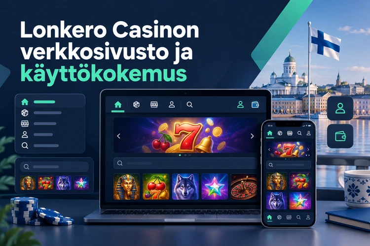 Lonkero Casinon verkkosivusto ja käyttökokemus